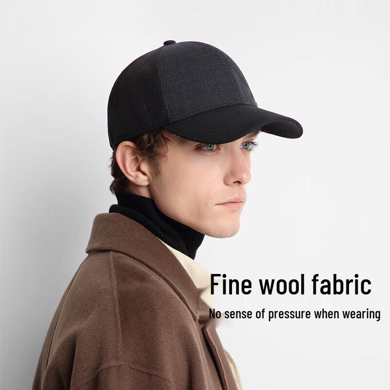 Men s Wool Blend Spliced Baseball Cap 58-60cm