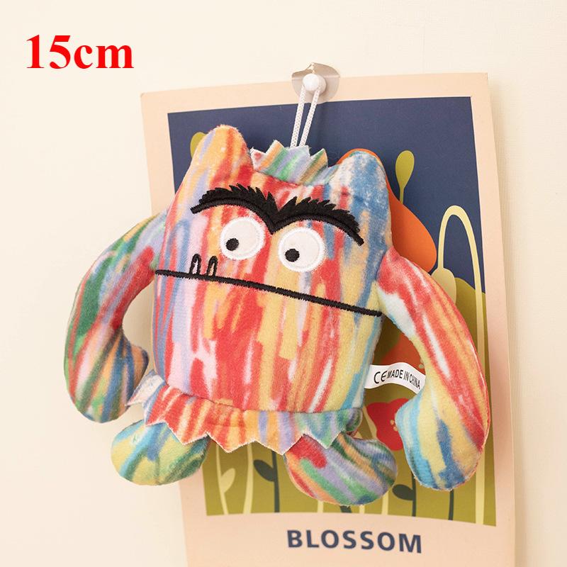 Emothional Monster Plush Toys Big Mouth Demon Stuffed Anime Plushie Colorful Dolls for Birthday Halloween Party Gifts