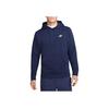 Nike Alphabet Print Hoodie With Pouch Pocket Long Sleeve Sweatshirt Men Tops Navy-Blue CZ7858-410