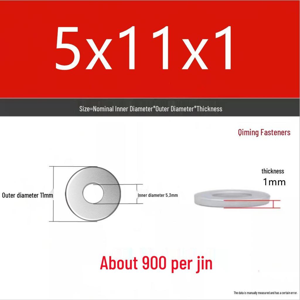 4.8 Grade Galvanized Iron Flat Washer M3-M40 Oversized Metal Screw Gasket Washer