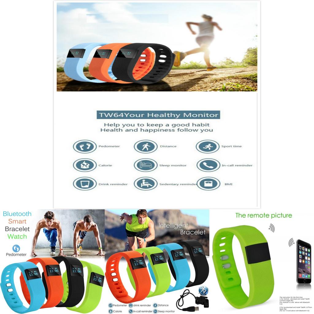 Smart Fitness Wristband For Couples With Calorie Step Counter And Digital Display
