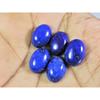 10X14MM Natural Lapis Lazuli Oval Cabochon Loose Gemstone 5Pcs Lot 30Cts. A-492