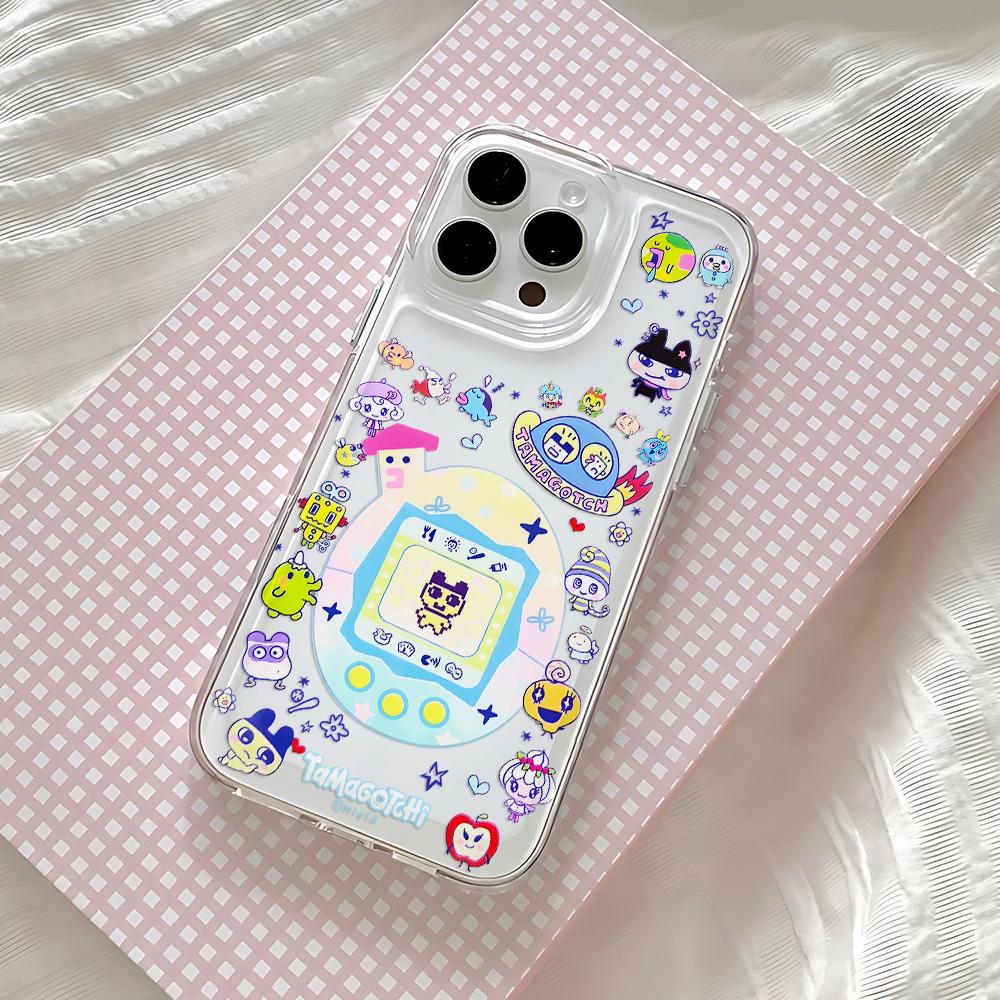 Lovely Tamagotchis Phone Case for IPhone 17 16 16e 15 14 13 12 11 Mini Pro Max X XR XSMax 7 8 Air Plus Transparent Back Cover