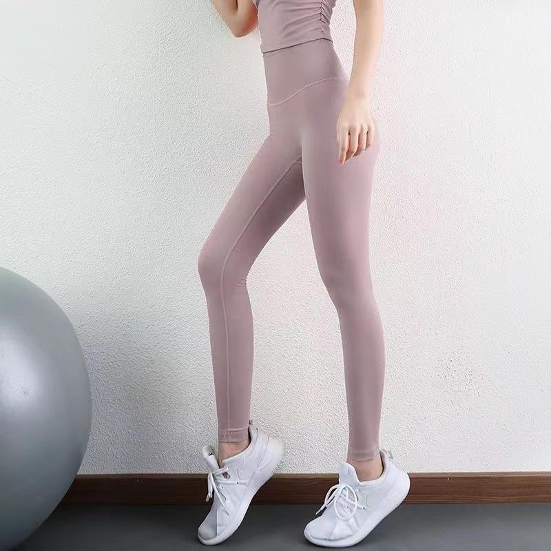 Naked Sports Tight Fit High Waisted Compression Pants One-Piece Seamless Fitness Outerwear Yoga Pants For Women
