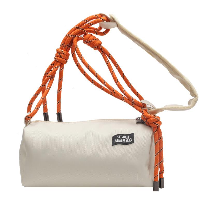 

Трендовая брендовая спортивная сумка-подушка новая милая и крутая модная контрастная цветная сумка через плечо повседневная универсальная однотонная сумка-мессенджер женская покинуть белый