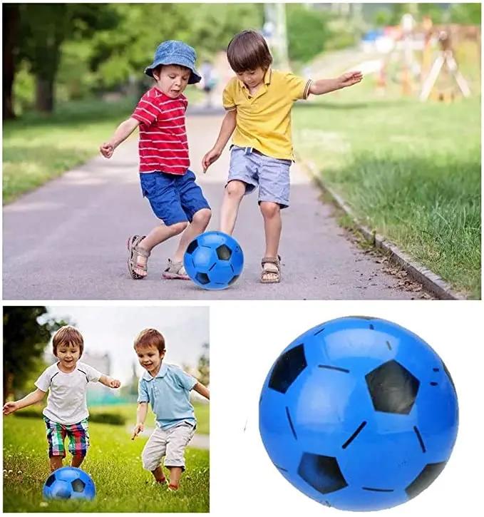 22cm Children's Toy Thick PVC Inflatable Cartoon Hand Ball Elastic Football Soccer Outside Training Sports Indoor Toys Playset