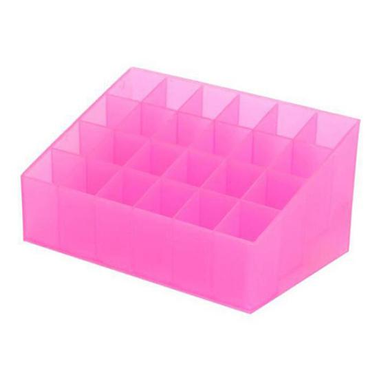 Makeup 24 Lipstick Gloss Cosmetic Storage Display Stand Holder Rack Organizer