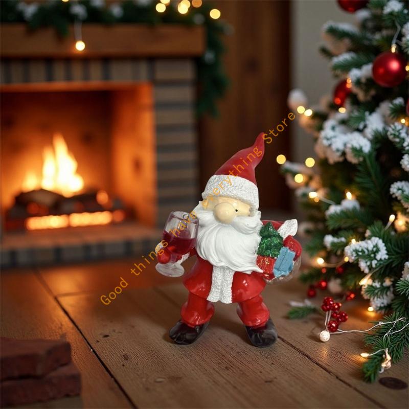Santa Clauses Statue Christmas Decorative Figurines for Holiday Party Home Decors Christmas Figurine Figure Decorations 55KF