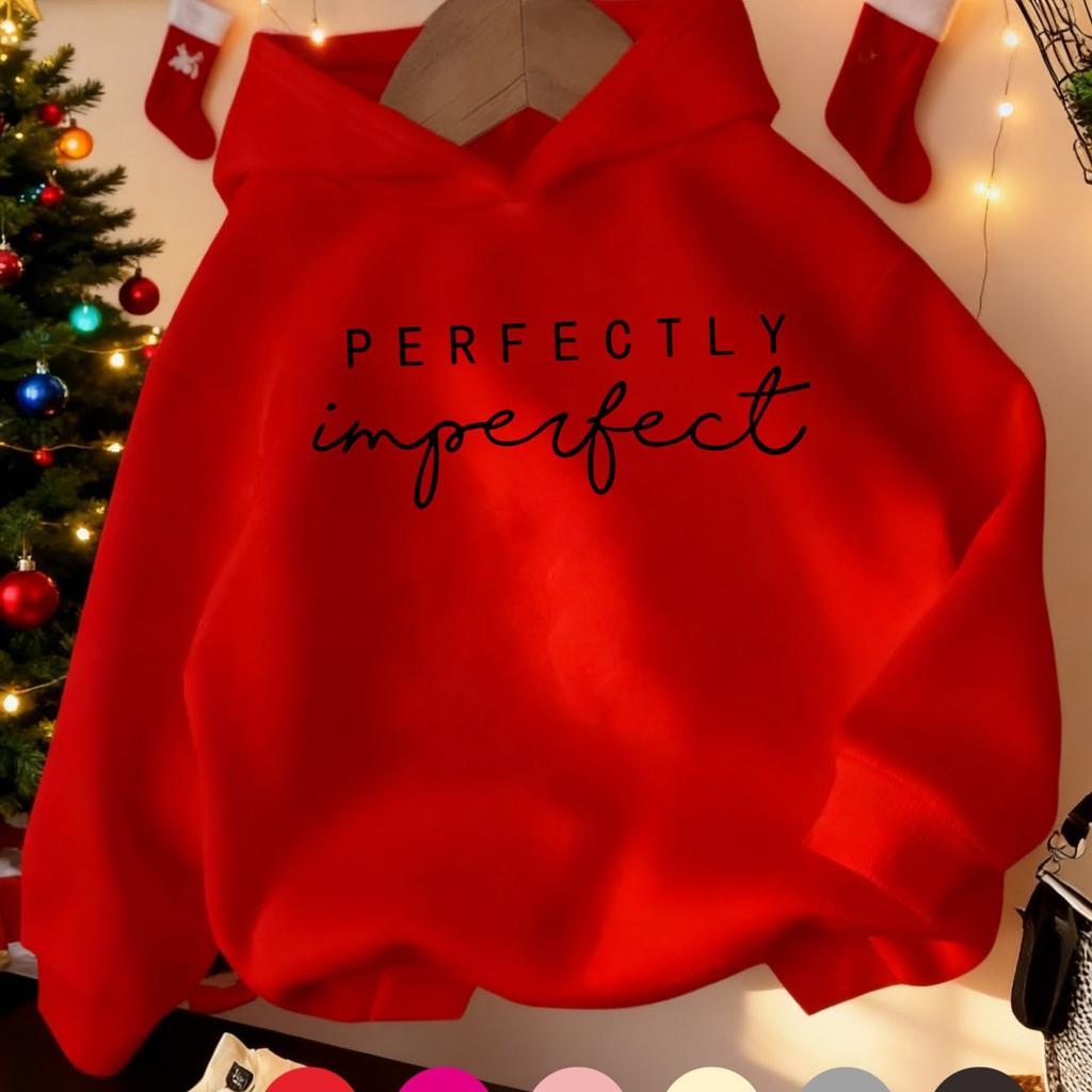 Girls' Fashion Hoodie with Hooded Cartoon Print, Comfortable and Stylish Shirt for Fall Winter Leisure Sports