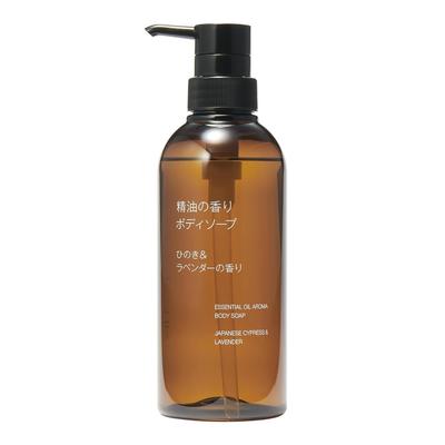 Muji Essential Oil Body Soap Hinoki Lavender Scent 400mL OAR44A4A