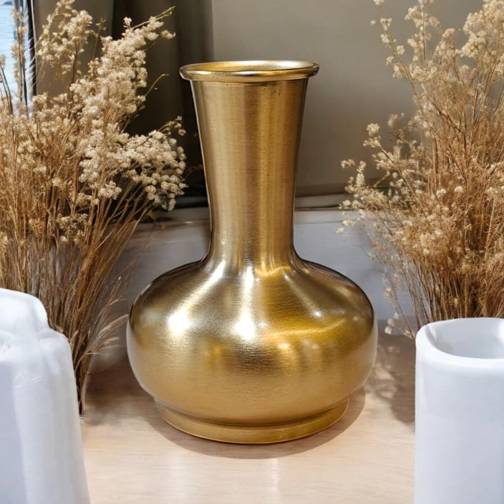 Metal Dara Vase for Home Decor, Living Room, Bedroom, Balcony Garden Kitchen, Office, Wedding| Table Decorative Item