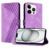 For iPhone 15 Pro Leather Case 7-Shaped Pattern Wallet Stand Shockproof Phone Cover