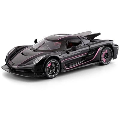 Modellino Auto in Lega Konigsegg Jesko 1/24, Suono e Luci Simulate, Raffinati Ornamenti da Scrivania, La Migliore Collezione per Appassionati di Modellini Auto