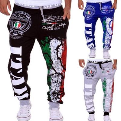 Men's Fashion Printed Sweat Pants Casual Outdoor Jogging Pants Joggers