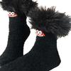 Women's Mid Calf Floor Socks with Pattern, Thick Warm Socks for Indoor Use