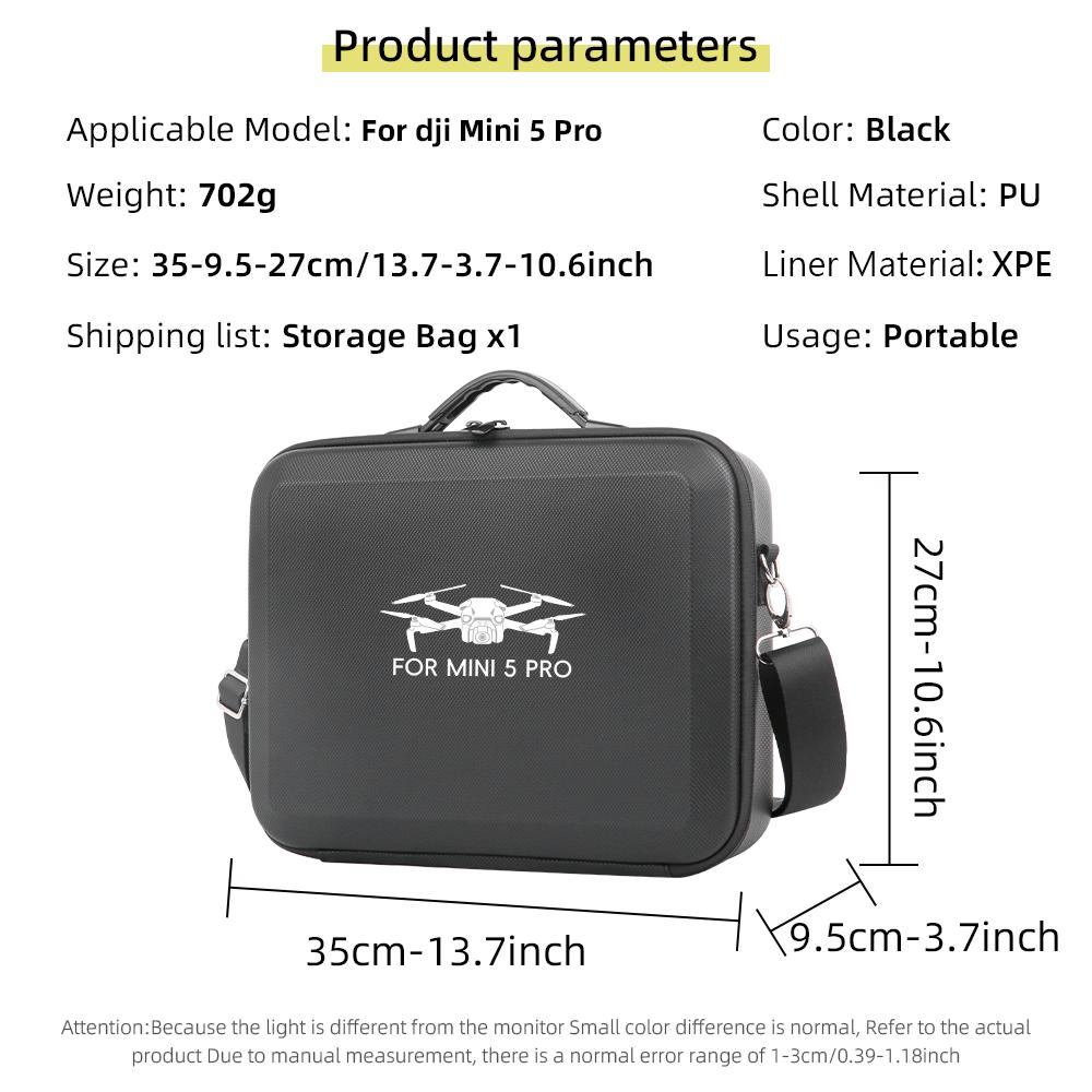 Storage Bag For Mini 5 PRO Shoulder Bag Travel Carrying Case Portable Box For Mini 5 Pro RC 2/RC-N3 Controller Drone Accessories