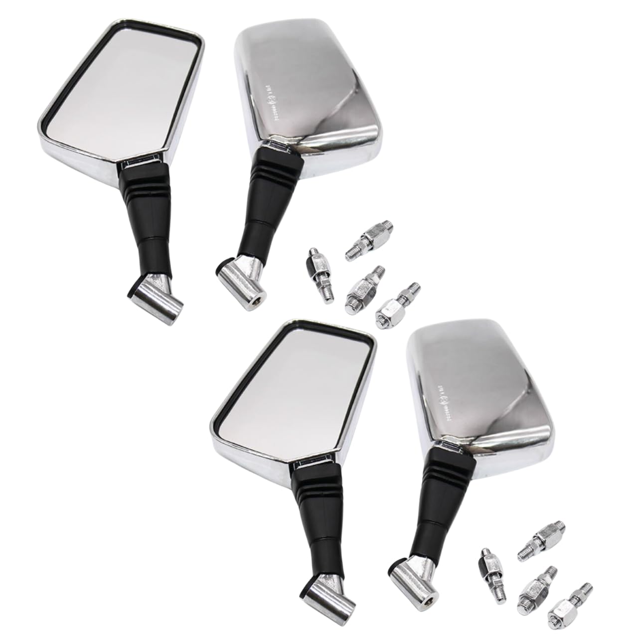 

Karim Мотоциклетные Квадратные 8мм и Универсальные Левые и Правые Мотоциклетные Боковые Зеркала на Руль Крутые Квадратные Серебристые Зеркала, 10мм, Подходят, Правая Резьба, Комплект,