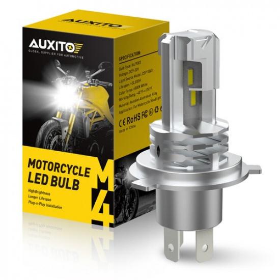 AUXITO H4 9003 LED Motorcycle Headlight Bulb High Low Beam 6500K Power M4 EOA