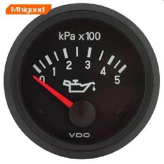 52mm VDO Oil Pressure Gauge Diesel Generator Engine Parts 500kpaOptional 500kPa  24V