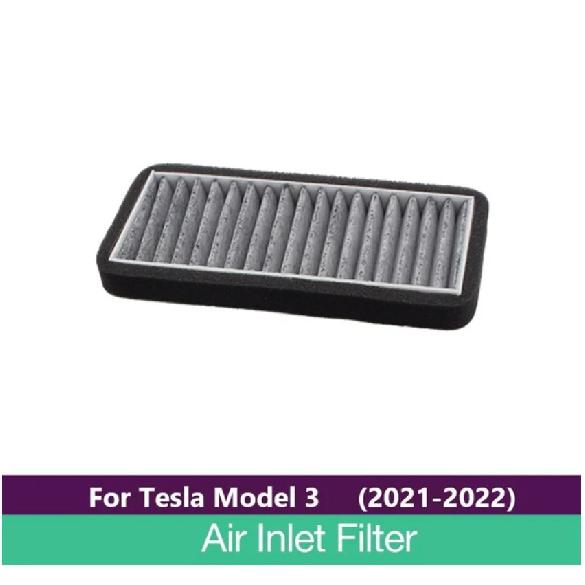 For Tesla Model 3 2021 2022 Car Intake Air Filter Melt Blown Fabric Flow Vent Cover Trim Dust Prevention Intake Cover
