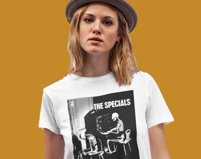 The Specials T-Shirt und Kinder-T-Shirt, UK 2 Tone Ska Band Tee, Unisex Retro Grafikdruck