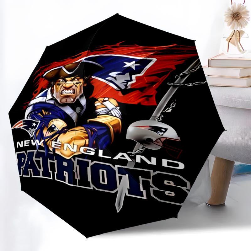 Printed Patriot Logo Folding Umbrella,Outdoor,Leisure,And Travel Umbrella,Durable Umbrella Fabric,Birthday And Holiday Gift