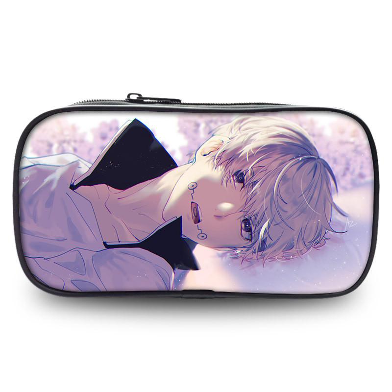 Jujutsu Kaisen Highcapacity Pen Pouch Durable Oxford Fabric Anime Holder Stationery