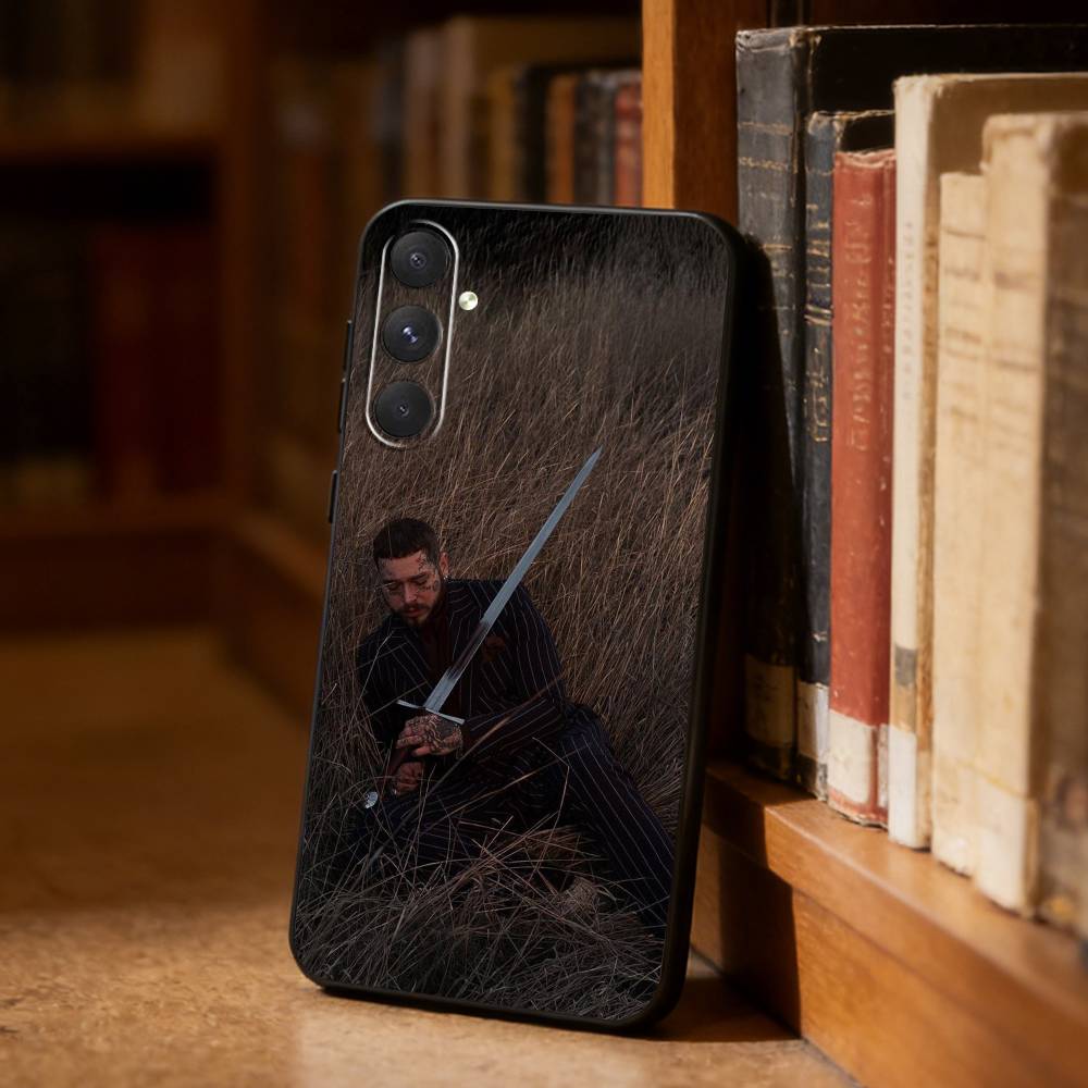 King P-Post M-Malone  Phone Case For Samsung S26,S25,S24,S23,S22,S21,Ultra,Plus,FE Black Soft Cover