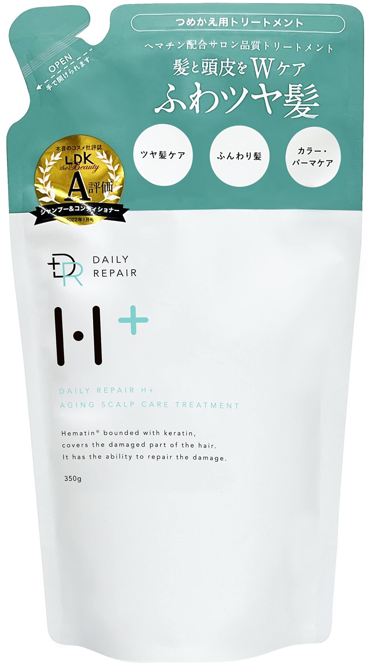 

DRH+ Daily Repair H+ Scalp Treatment [Hematin Aging Care Damage Repair] (Refill (350g)) with serial number