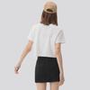 Women's Pure Cotton Cropped T-Shirt - Summer Breathable, Solid White, Short-Sleeve