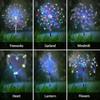 Solar LED Waterproof Dandelion Fairy Lights with Copper Wire and Ground Plug