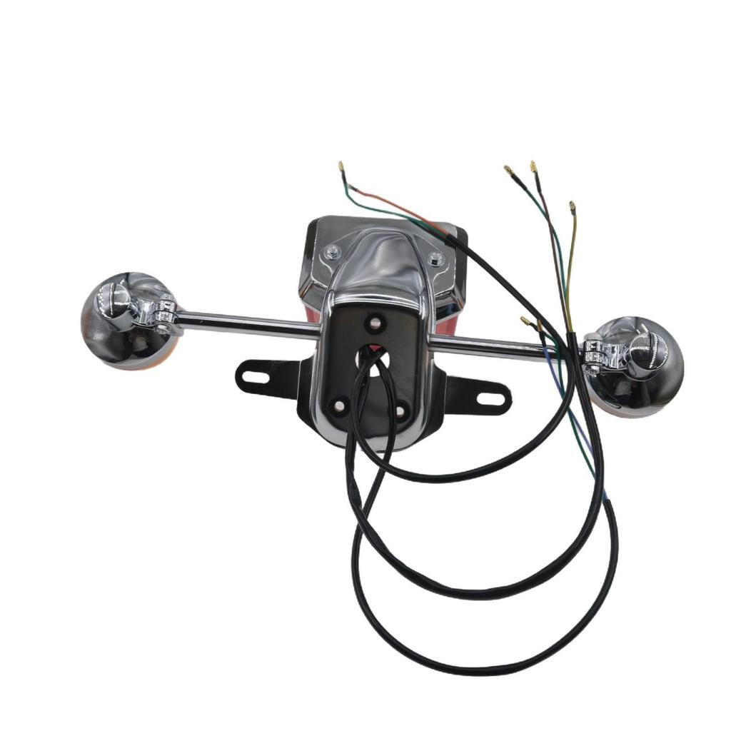 Compatible with Honda CM125 Brake Light and Chunlan Tiger Taillight Assemblies, with Rear Turn Signals.