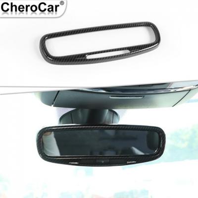Carbon Fiber ABS Rearview Mirror Cover Trim Decor for Jeep Grand Cherokee 17-20