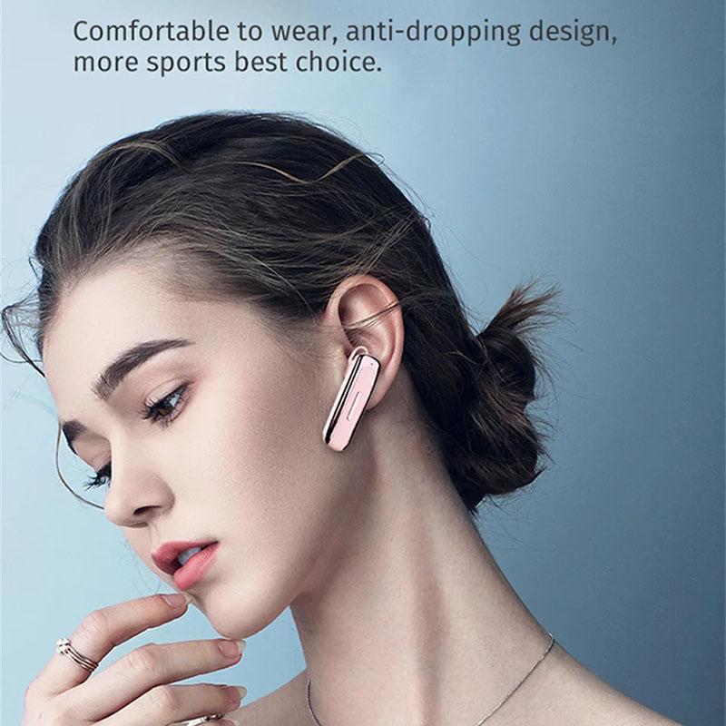 Écouteurs Bluetooth sans fil avec microphone Écouteurs à réduction de bruit Mains libres Casque à réduction de bruit Pour la conduite Affaires