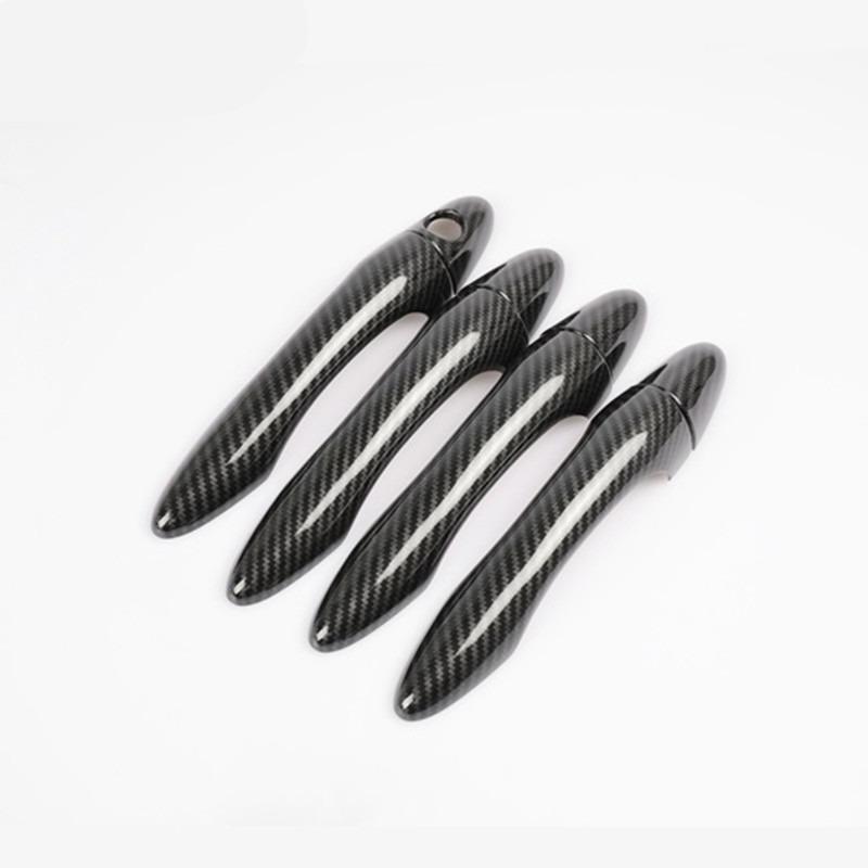 Carbon Fiber New Chrome Car Door Handle Cover Trim Sticker For KIA Sportage MK3 SL 2011 2012 2013 2014 2015 Styling