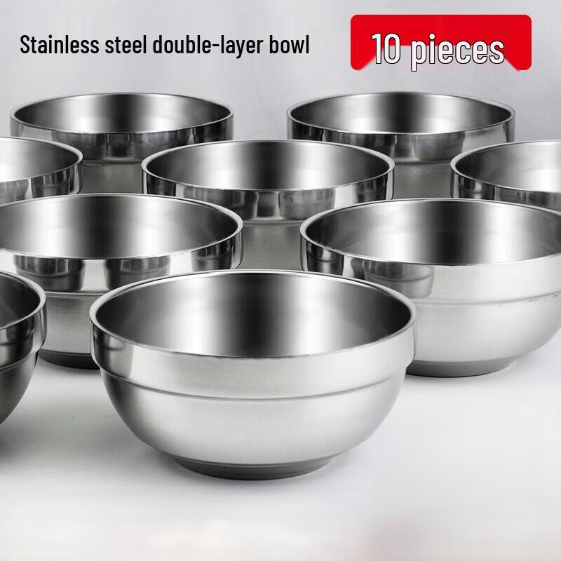 

ZhiShi Double-Layer Insulated Stainless Steel Bowl Set