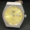 JAPAN VINTAGE SEIKO 5 AUTOMATIC 6309A MENS GOLDEN COLOR DIAL WATCH A701638-5 R206c-a701638