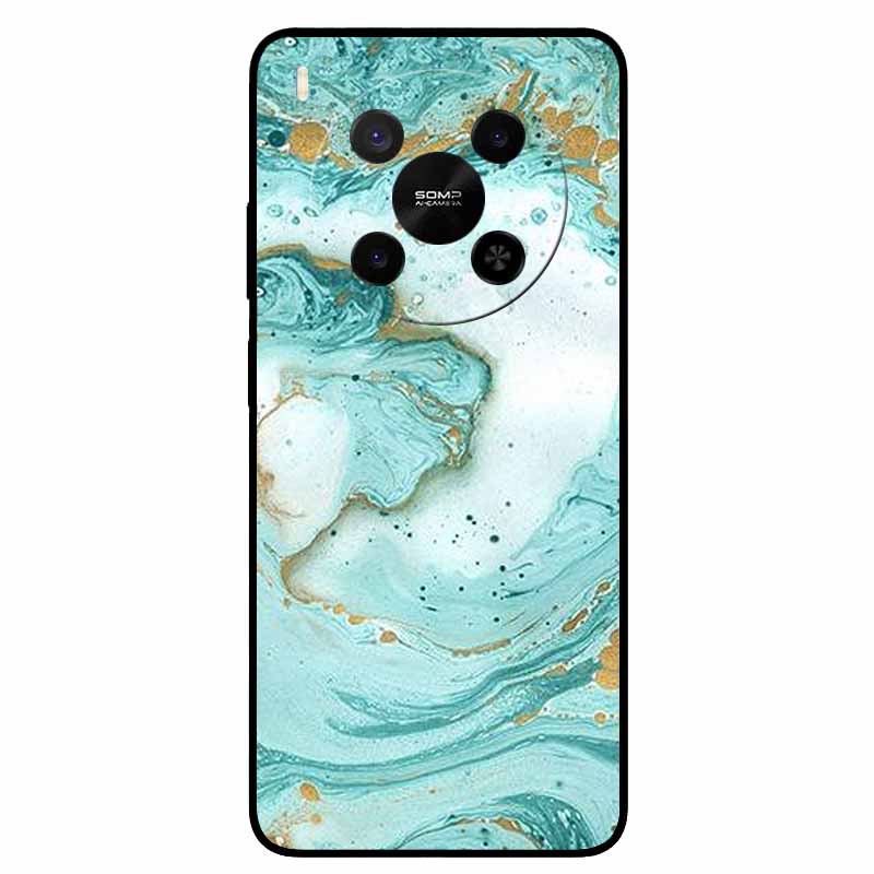 Für ZTE Blade V70 Max / Nubia V70 Max Marmor-Bemaltes Weiches TPU-Silikon-Rückseitenabdeckung Case Für Blade V70 Max Fusion Black Case V70Max