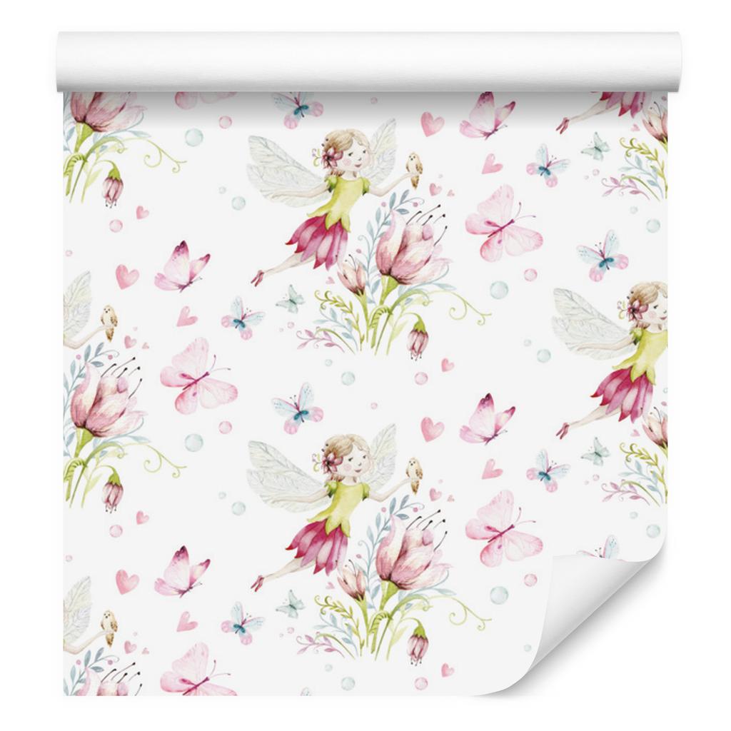 Fairies Among Flowers Wallpaper for Living Room and Bedroom 50x1000
