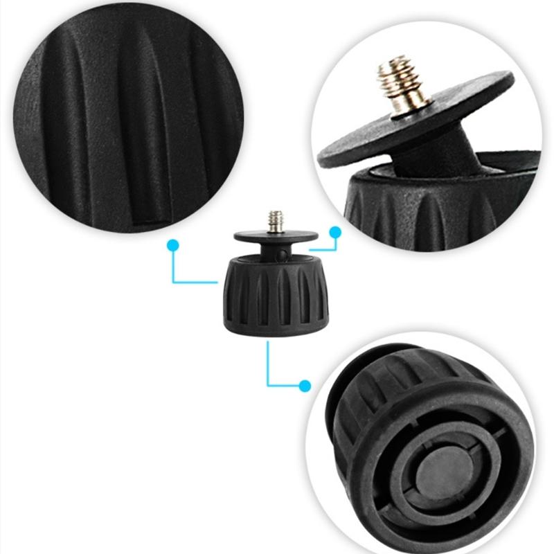 Antypoślizgowe Gumowe Nóżki Zapasowe do Statywu Śruba Gwintowana 1/4 3/8 Podstawa Obrotowa 360 Stopni do Sprzętu Fotograficznego