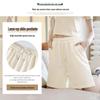 La Chapelle Women's 2026 Summer Cotton Drawstring Wide-Leg Shorts