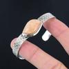 Womens Day Sale 925 Sterling Silver Natural Orange Aventurine New Bangle Jewelry