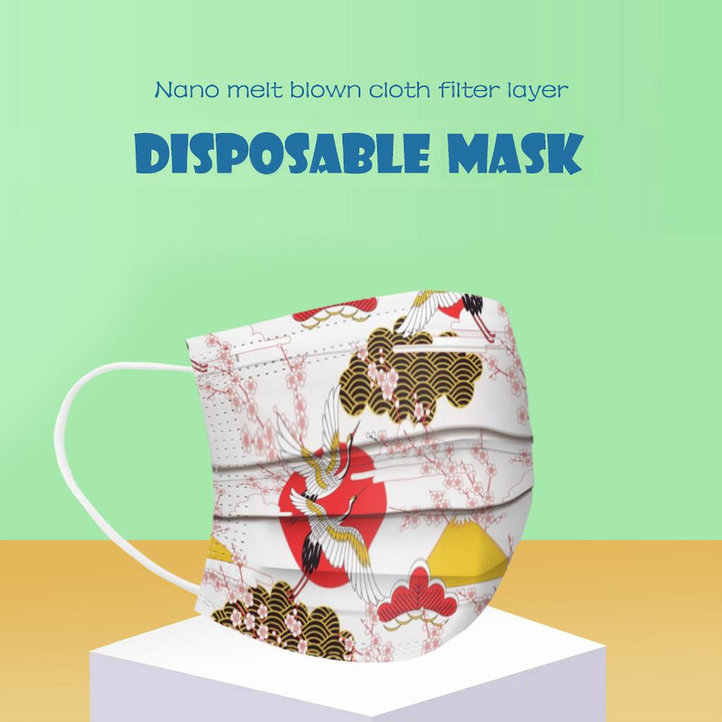 Adult Mask Disposable Face Mask Industrial 3Ply Ear Loop 10/20/30/40/50/100PCS