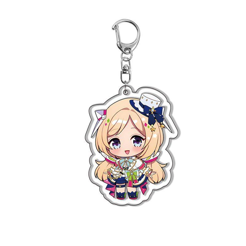 Kawaii Virtual YouTuber VTuber Acrylic Keychain Cartoon Cute Anime Hololive Production Bag Charm Creative Jewelry Accessories