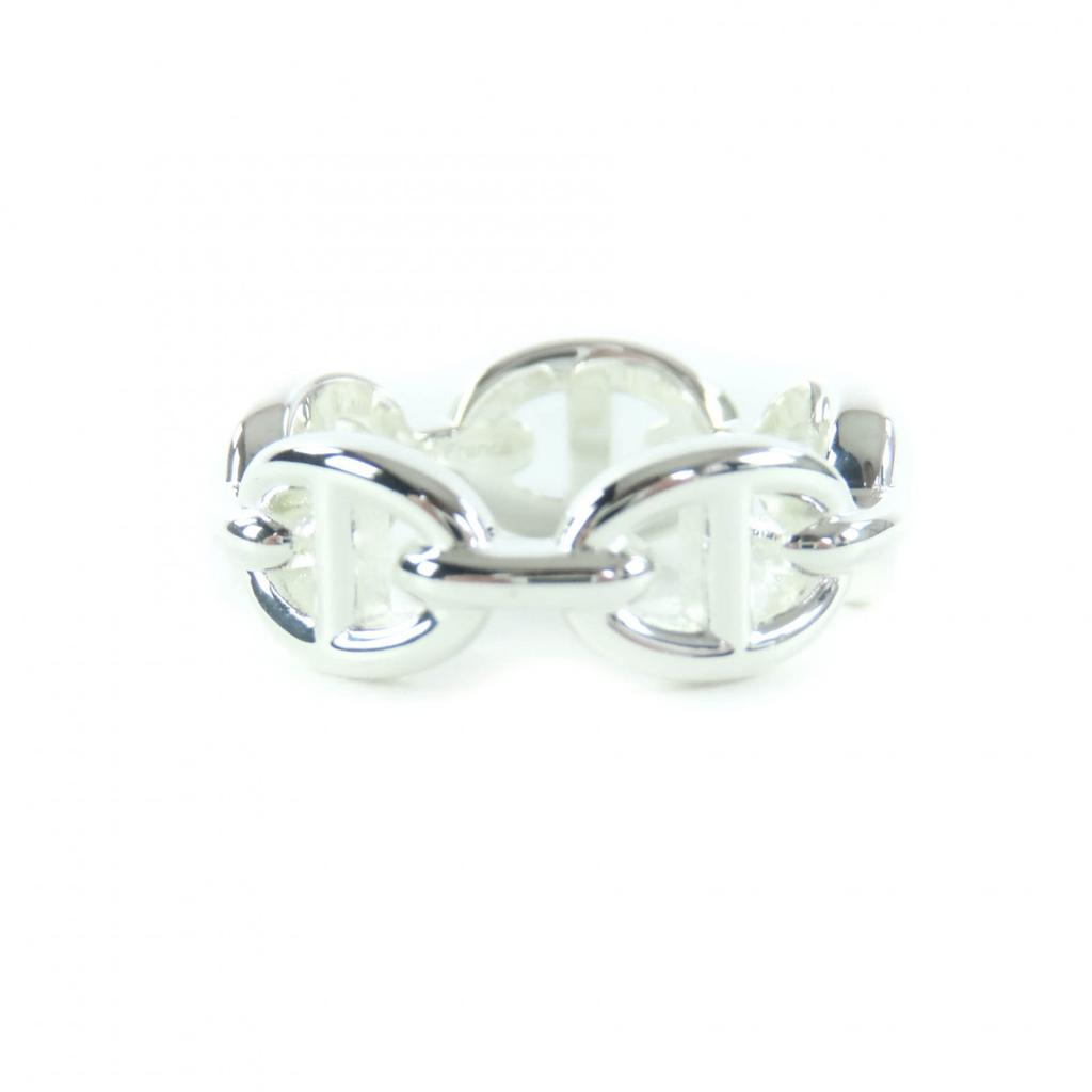 Excellent HERMES Ring Chaine d'Ancre Enchaine PM Silver AG925 Women Used