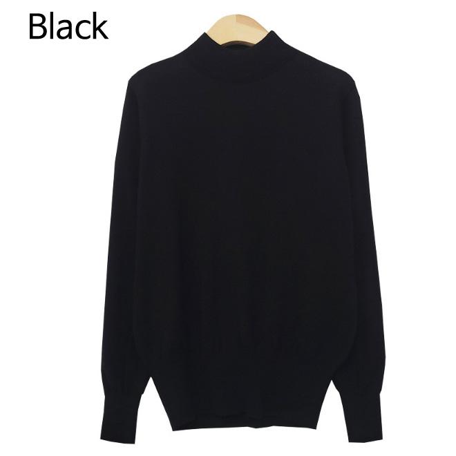 Tricou pentru femei jumatate gât țestoasă tricou tricot ținute data Korea fashion