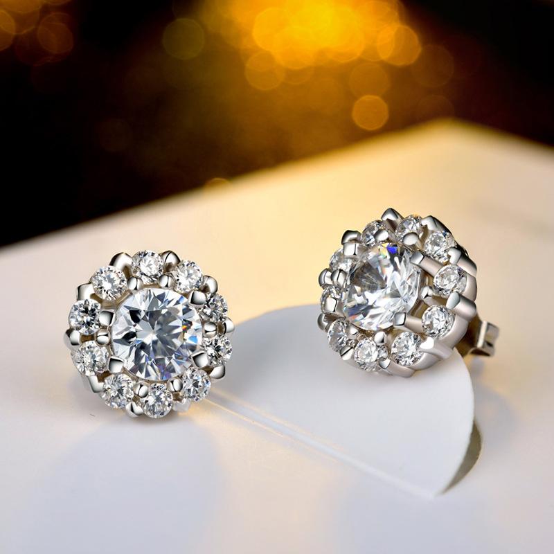 Náušnice zo striebra Lindon 925 Náušnice pre ženy ako darčeky na svadbu