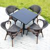 Casual Outdoor Rattan Woven Chair for Garden, Balcony, or Coffee Shop