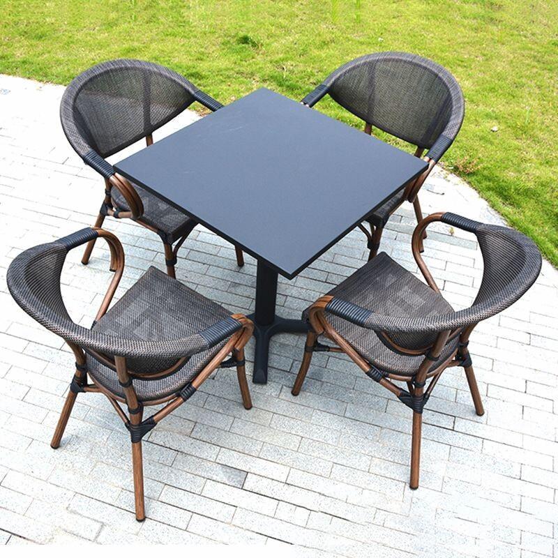 Casual Outdoor Rattan Woven Chair for Garden, Balcony, or Coffee Shop