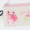 Pickles the Frog Embroidered Carabiner Mini Pouch